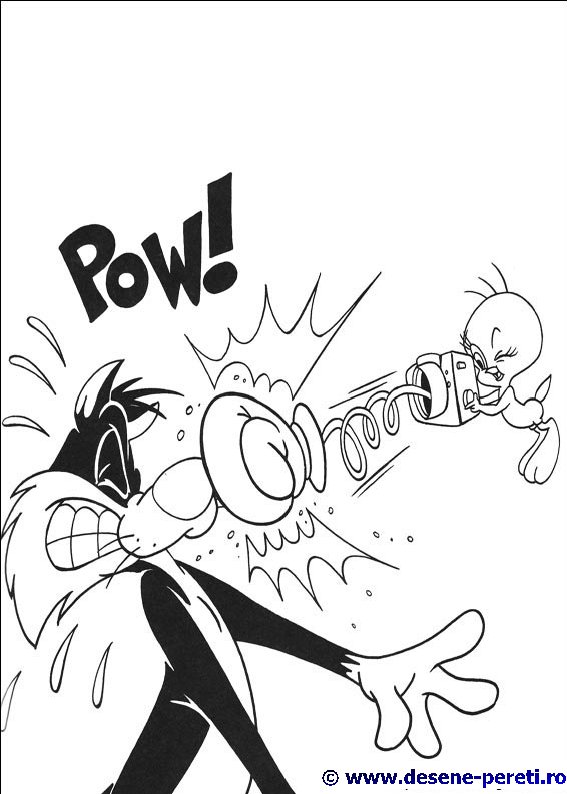 tweety desene colorat